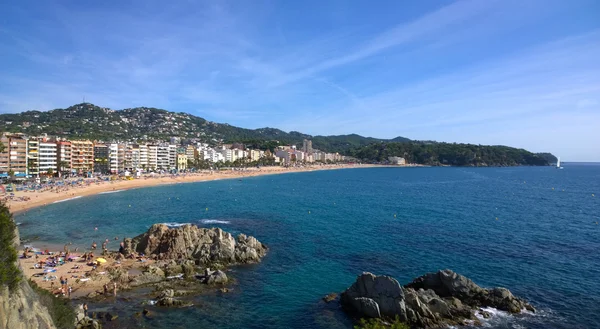 Plaj lloret de mar, İspanya — Stok fotoğraf