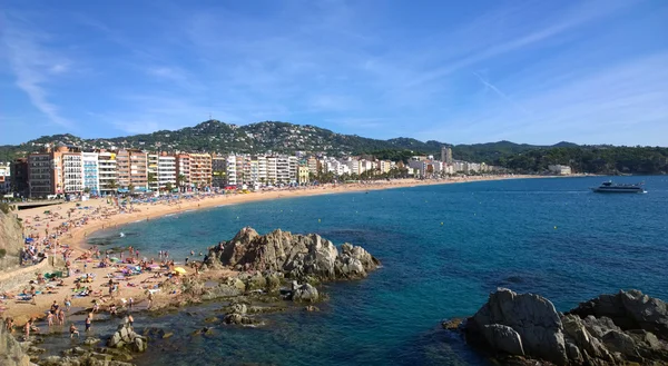 Beach, lloret de mar, Katalónia, Spanyolország — Stock Fotó