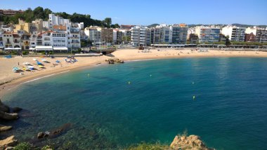 Blanes plaj manzara