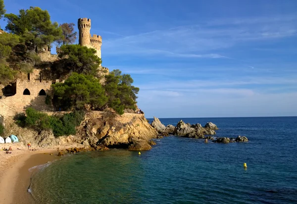 Lloret de Mar, Girona, Spanyolország-kastély — Stock Fotó