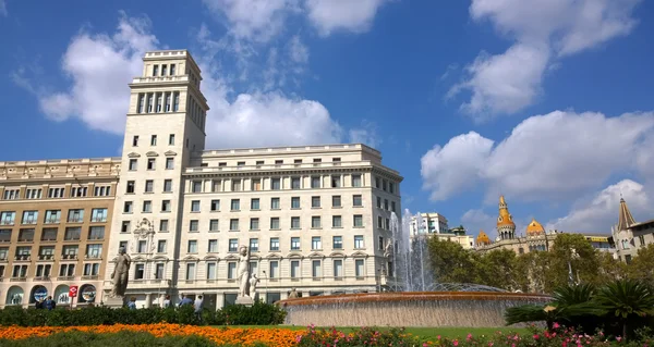 View of Catalonia Square in Barcelona, Spain — Stock Photo, Image