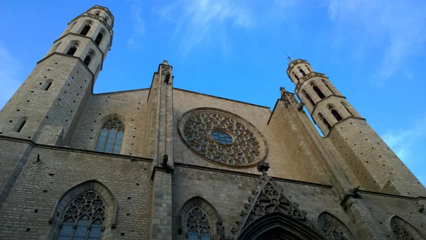 Santa Maria del Mar Kilisesi, Barcelona, İspanya — Stok fotoğraf