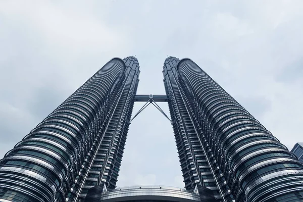 Vista Das Torres Gêmeas Petronas Kuala Lumpur Malásia — Fotografia de Stock