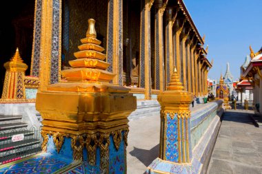 Wat Phra Kaew Bangkok, Tayland 'daki Büyük Saray' da.