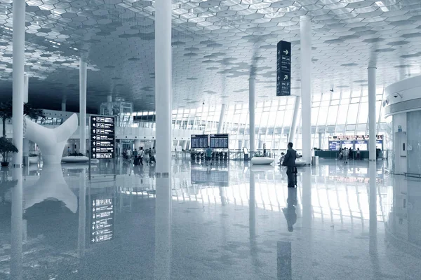 Aeroporto Interior Aeroporto Internacional Shenzhen Bao — Fotografia de Stock