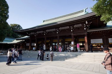 Tokyo, Japonya 'daki Meiji-jingu..