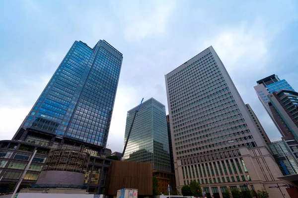 Vista Plaza Estación Tokio Con Edificios Oficinas Locales Visitantes Tokio —  Fotos de Stock