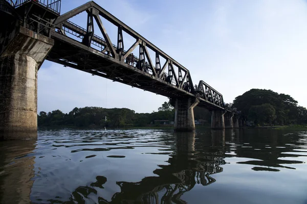 Broen Elven Kwai Kanchanaburi Provinsen Thailand – stockfoto