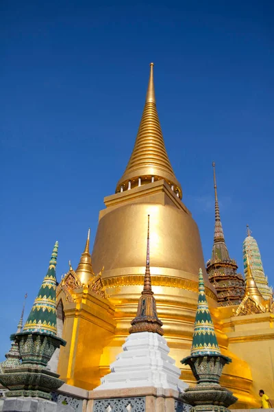 Pagode Temple Bouddha Émeraude Bangkok Thaïlande — Photo
