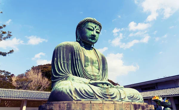 Velký Buddha Daibutsu Ktoku Kamakura Prefektura Kanagawa Japonsko — Stock fotografie