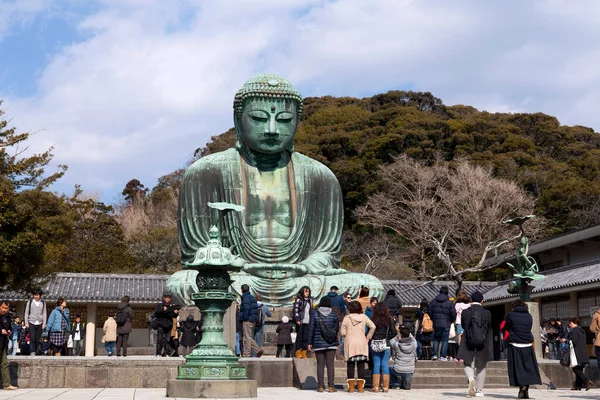 Gran Buda Daibutsu Ktoku Kamakura Prefectura Kanagawa Japón — Foto de Stock