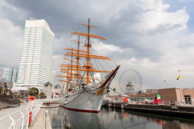 Nippon Maru Yokohama, Japonya 'da yelkenli gemi..