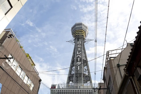 Tsutenkaku Tornet Osaka Det Ett Torn Och Ett Välkänt Landmärke — Stockfoto