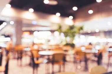 Lokanta ve kafenin arka planının bulanık görüntüleri.