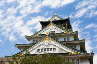 Osaka kalesi, Japonya, Osaka 'daki antik Japon kalesi. UNESCO dünya mirası sahası. 