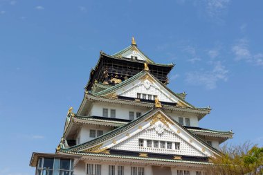 Osaka kalesi, Japonya, Osaka 'daki antik Japon kalesi. UNESCO dünya mirası sahası. 
