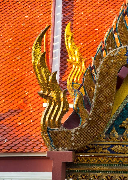 Közelről Thai Templom Tető Háttér Textúra — Stock Fotó