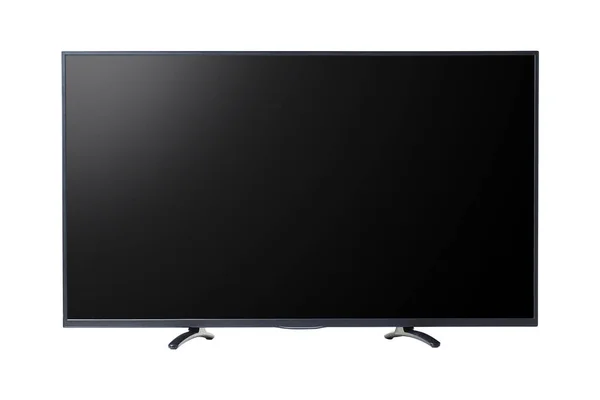 Geniş ekran öncülüğünde veya LCD TV ekranı beyaz arkaplanda izole edildi.