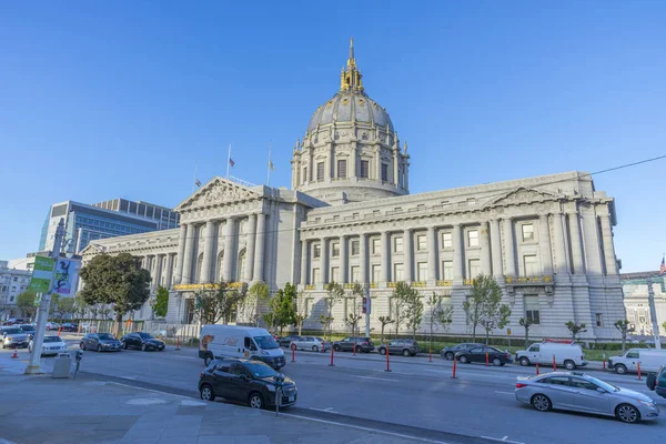 Beautiful Architecture City Hall Blue Sky San Francisco — Stock Photo, Image
