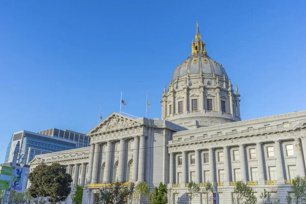 Beautiful Architecture City Hall Blue Sky San Francisco — Stock Photo, Image