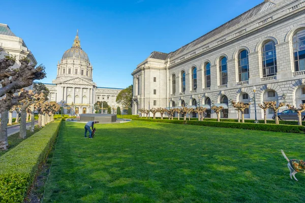 Beautiful Architecture City Hall Blue Sky San Francisco — Stock Photo, Image