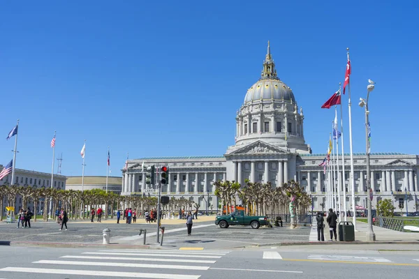 Beautiful Architecture City Hall Blue Sky San Francisco — Stock Photo, Image