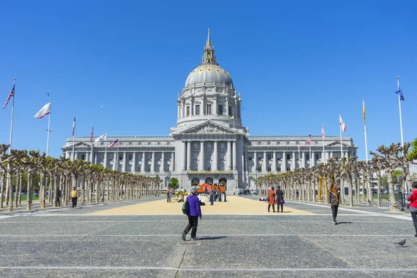 Beautiful Architecture City Hall Blue Sky San Francisco — Stock Photo, Image