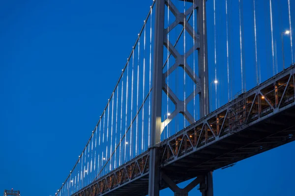 Vista Panoramica Sul Bay Bridge Crepuscolo San Francisco California — Foto Stock