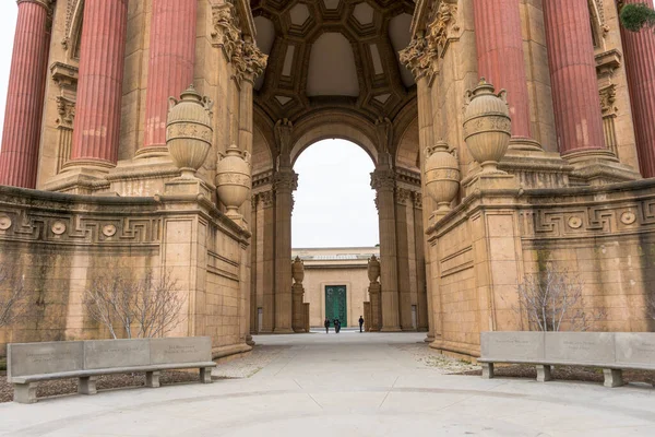 Hermosa Vista Del Palacio Bellas Artes San Francisco Recreación Parques — Foto de Stock