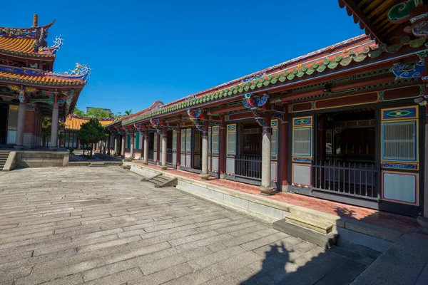 Taipei Confucius Tempel Tegen Blauwe Lucht Taipei Taiwan — Stockfoto