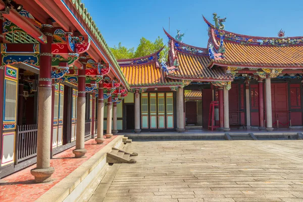 Taipei Confucius Tempel Tegen Blauwe Lucht Taipei Taiwan — Stockfoto