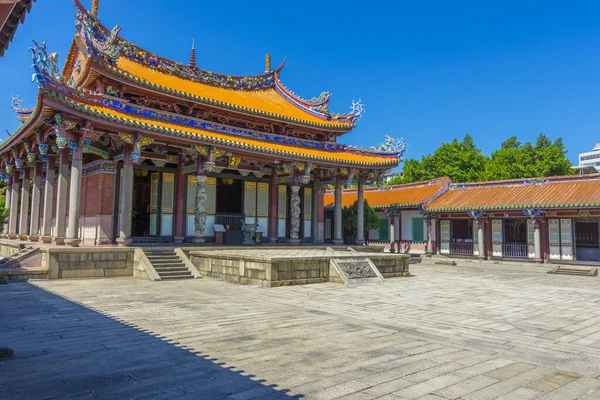 Taipei Confucius Tempel Tegen Blauwe Lucht Taipei Taiwan — Stockfoto