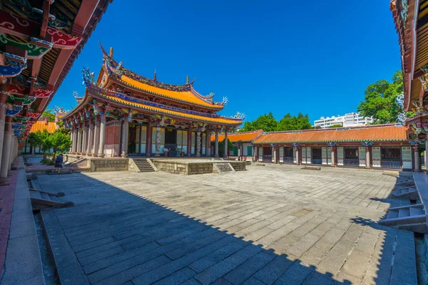 Taipei Confucius Tempel Tegen Blauwe Lucht Taipei Taiwan — Stockfoto