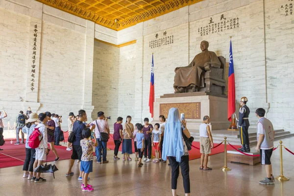 Bronzestatue Von Chiang Kai Shek Der Chiang Kai Shek Memorial — Stockfoto