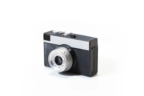 Old Vintage Camera White Background — Stock Photo, Image