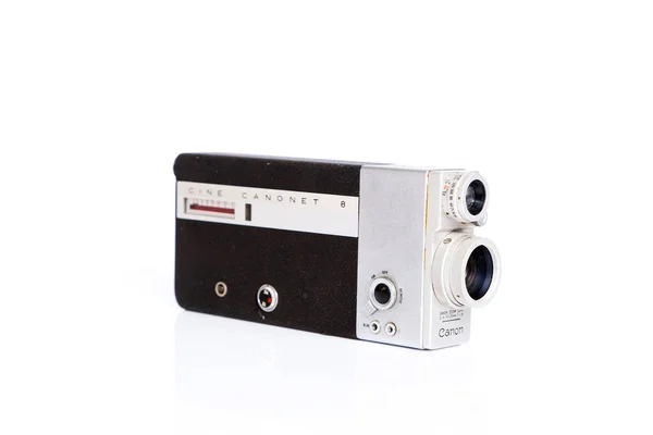 Bangkok Thailand May Vintage Movie Camera White Background May 2016 — Stock Photo, Image