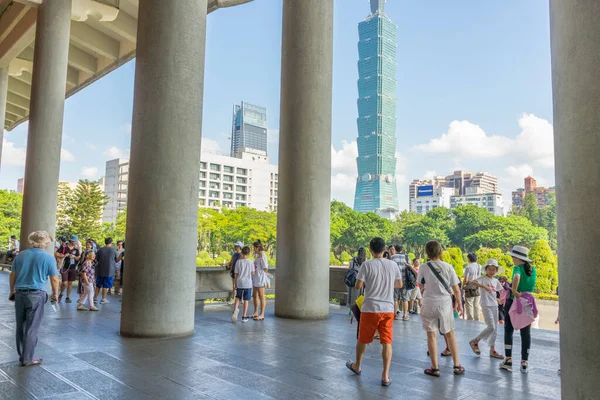 Day View Sun Yat Sen Memorial Hall Blue Sky Taipei — Stock Photo, Image