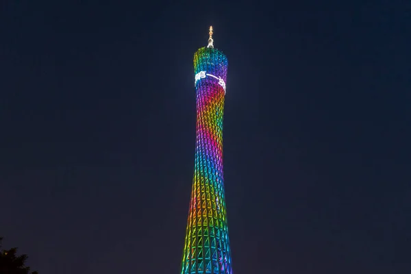 Canton Tower Βράδυ Στο Guangzhou Κίνα — Φωτογραφία Αρχείου