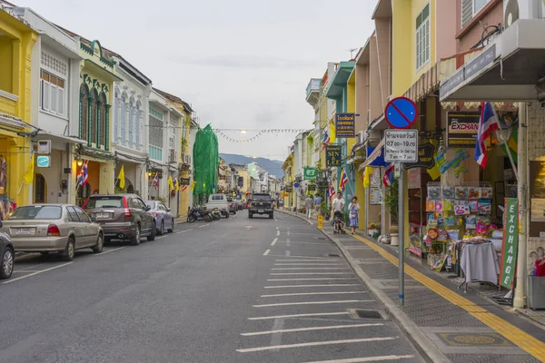 Phuket Thailand Juli 2018 Street View Van Oud Gebouw Oude — Stockfoto