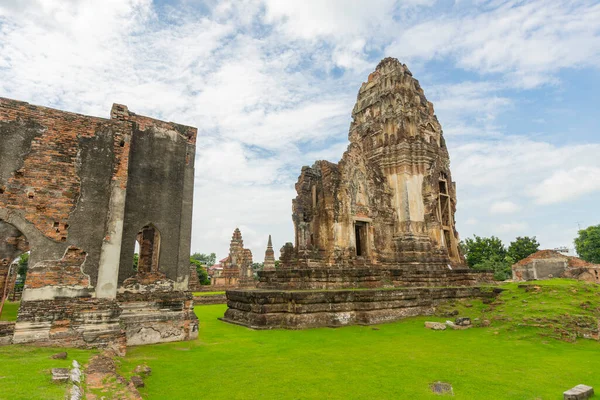 Ruin Wat Phra Mahathat Στο Lopburi Ταϊλάνδη — Φωτογραφία Αρχείου