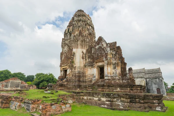 Ruin Wat Phra Mahathat Στο Lopburi Ταϊλάνδη — Φωτογραφία Αρχείου