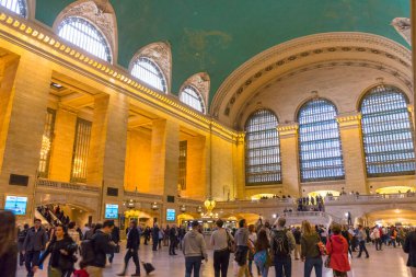 New York, ABD - 26 Nisan 2018: 26 Nisan 2018 'de New York, ABD' de Manhattan 'daki Grand Central Terminali' nin ana durağı.