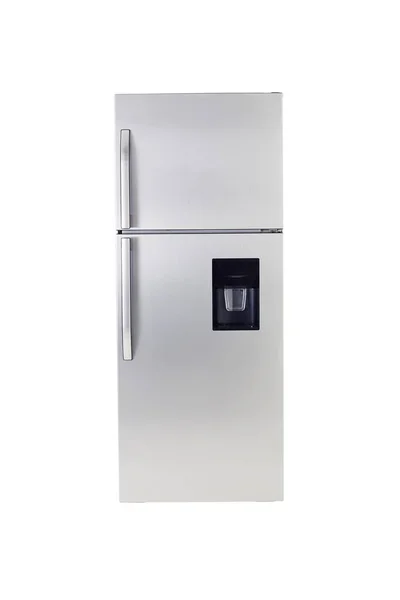 Closed Home Refrigerator White Background — Stock Photo, Image