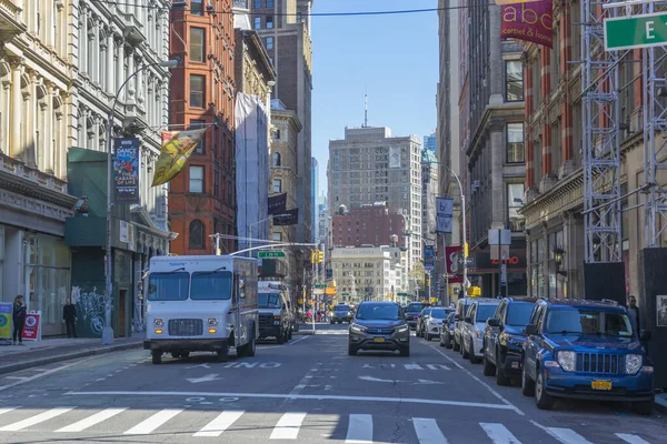 Nova York Eua Abril 2018 Pessoas Andando Rua Union Square — Fotografia de Stock