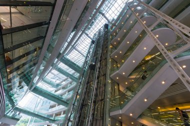 Guangzhou, Çin 24 Ekim 2018: Guangzhou Yeni Kütüphanesi 24 Ekim 2018.