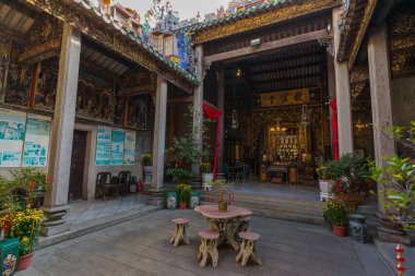 The ancestral hall of Pinang Peranakan Mansion in Penang, Malaysia.