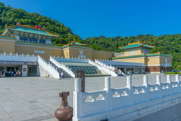 People Walking Gong National Palace Museum Taipei Taiwan — Stock Photo, Image