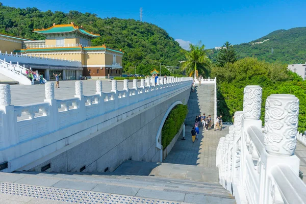 People Walking Gong National Palace Museum Taipei Taiwan — Stock Photo, Image