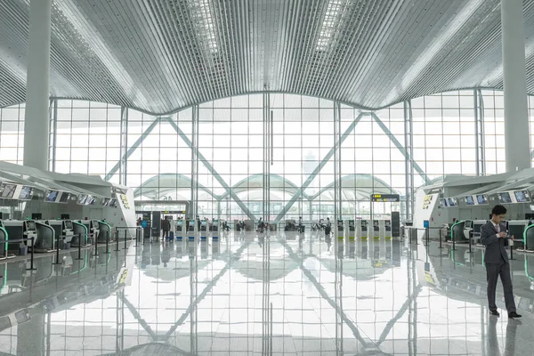 Guangzhou China October 2018 Interior Guangzhou Baiyun International Airport Guangzhou — Fotografia de Stock