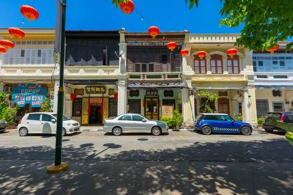 Vista Rua Frente Museu Sun Yat Sen Penang Penang Malásia — Fotografia de Stock